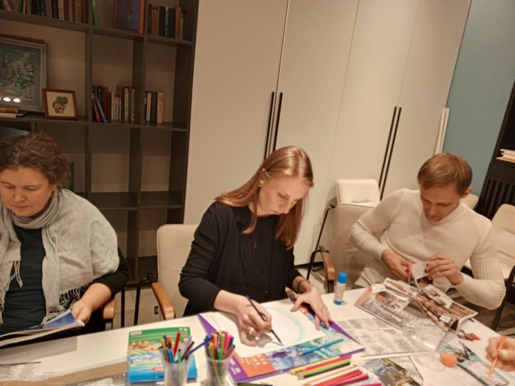 Прошла группа в формате упражнение: "Карта моего внутреннего мира спокойствия"